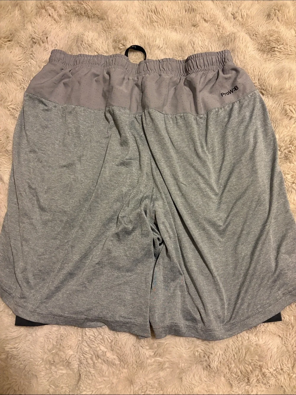 Spyder Men's Athletic Shorts in Gray with Black Drawstring